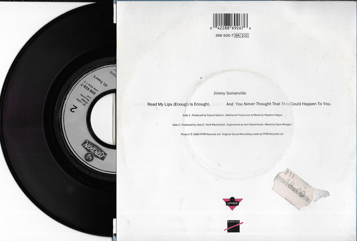 JIMMY SOMERVILLE - Read My Lips (Enough Is Enough)