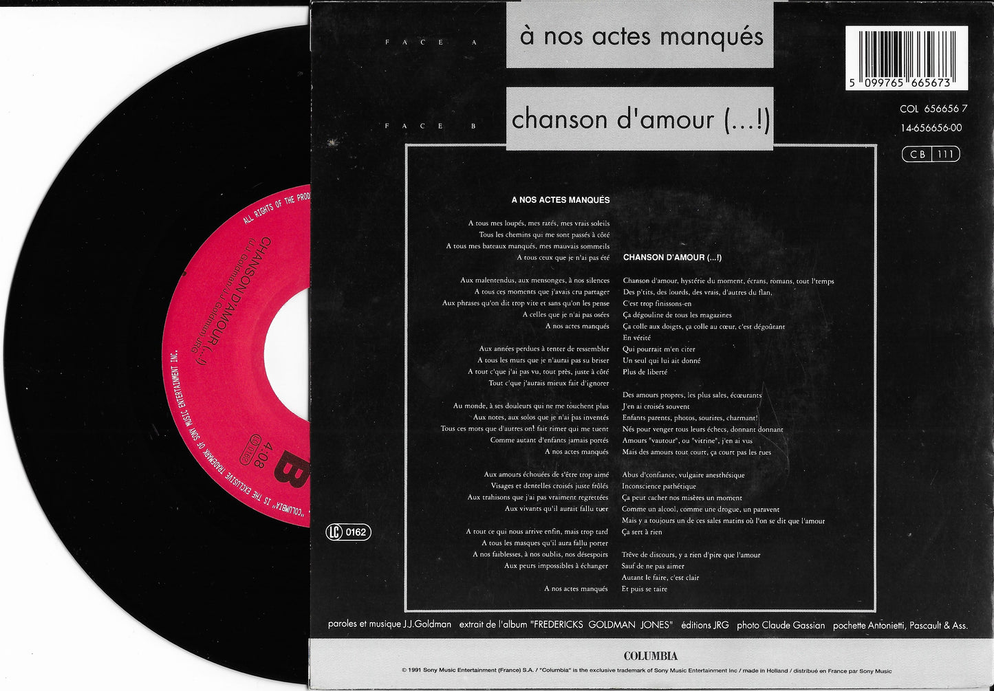 FREDERICKS GOLDMAN JONES - À Nos Actes Manqués