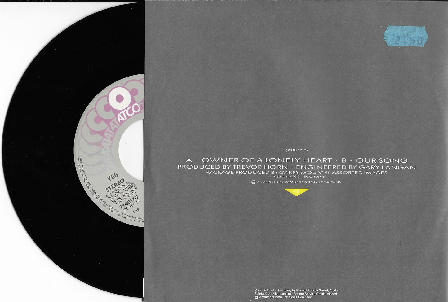 YES - Owner Of A Lonely Heart