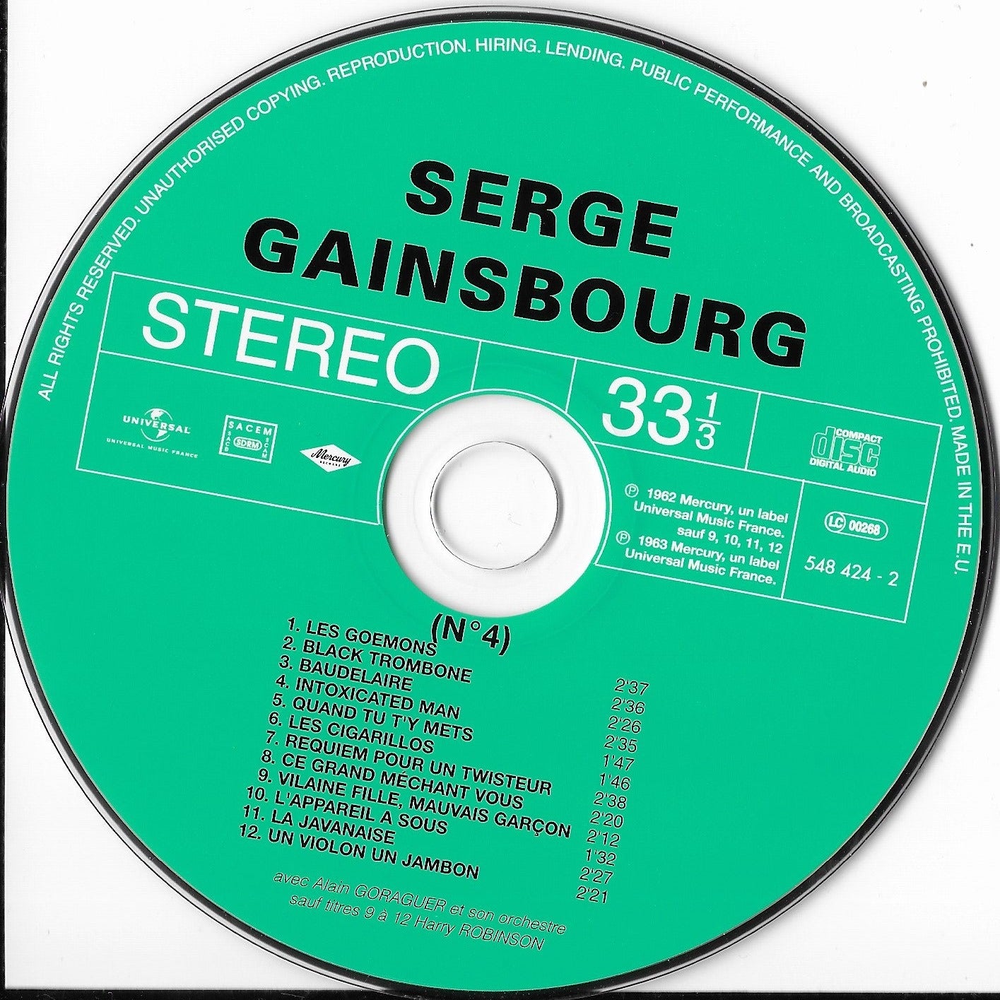 SERGE GAINSBOURG - N°4