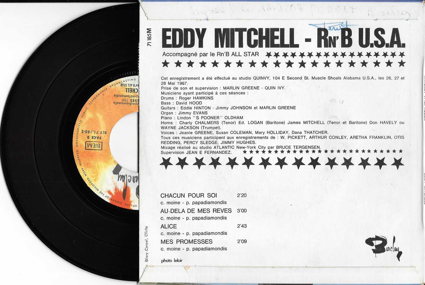 EDDY MITCHELL - Chacun Pour Soi
