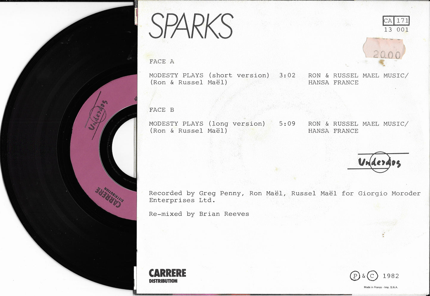 SPARKS - Modesty Plays