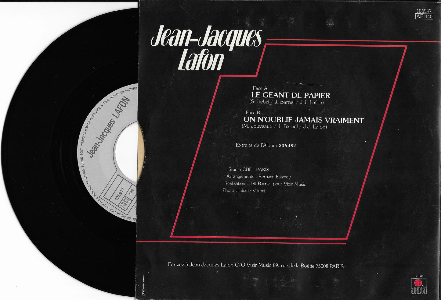 JEAN JACQUES LAFON - Le Géant De Papier