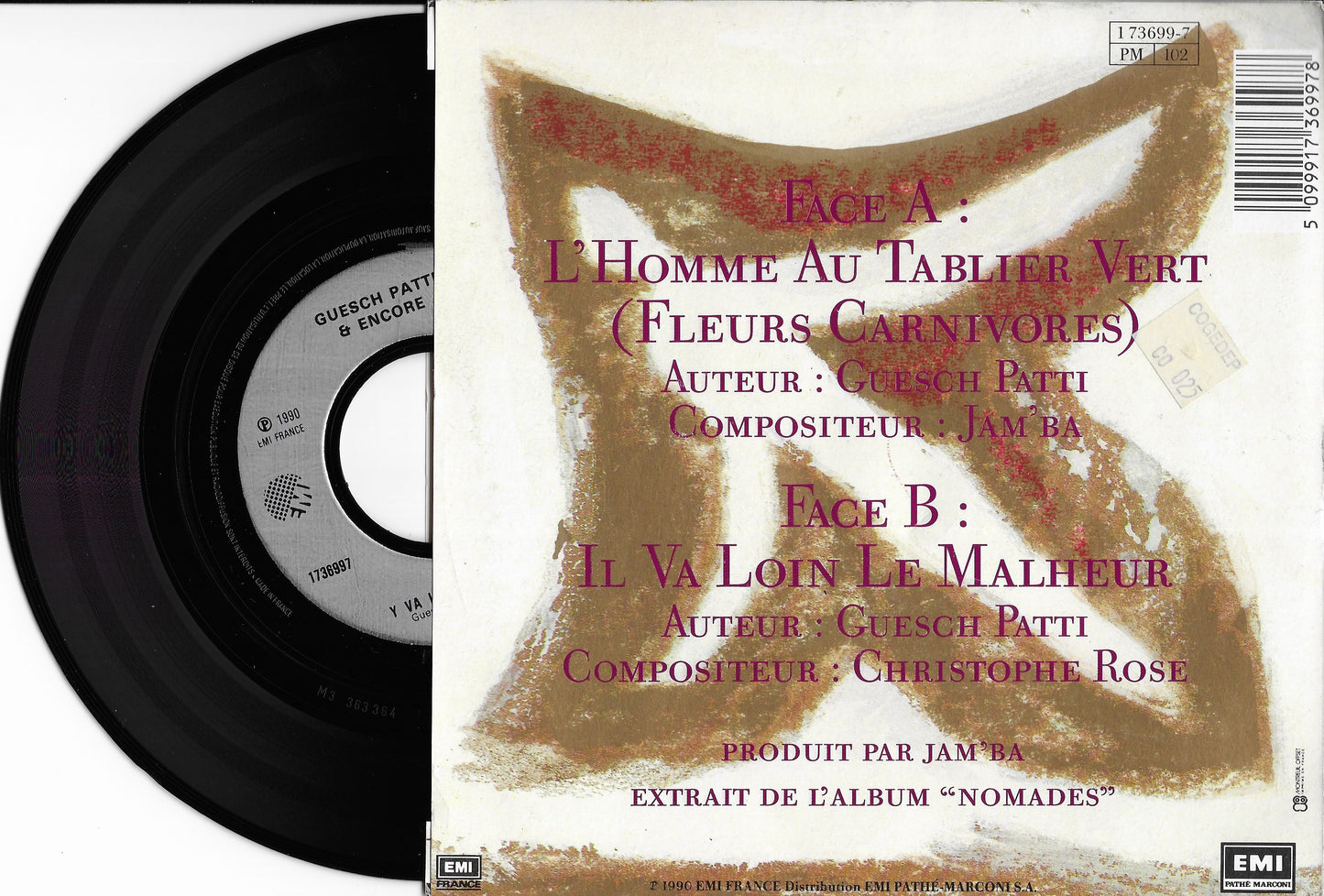 GUESCH PATTI & ENCORE - L'homme Au Tablier Vert (Fleurs Carnivores)