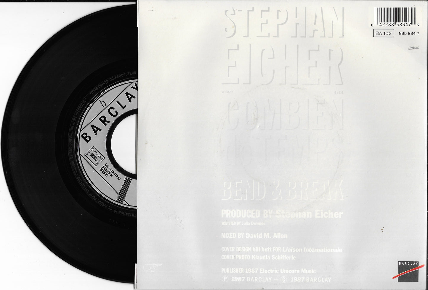 STEPHAN EICHER - Combien de temps