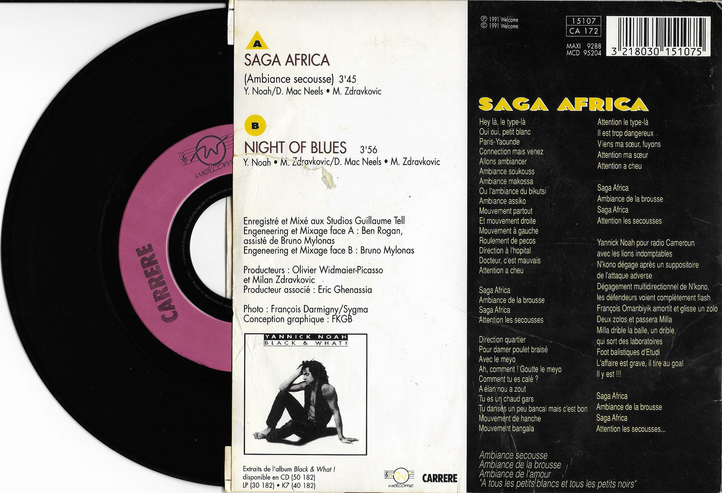 YANNICK NOAH - Saga Africa "Ambiance Secousse"