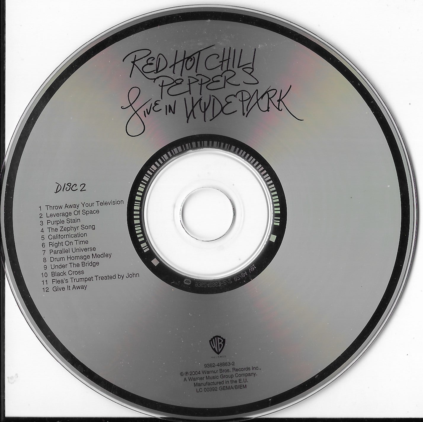 RED HOT CHILI PEPPERS - Live In Hyde Park