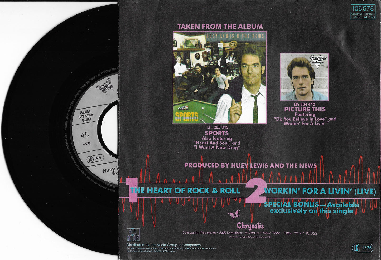 HUEY LEWIS AND THE NEWS - The Heart Of Rock & Roll