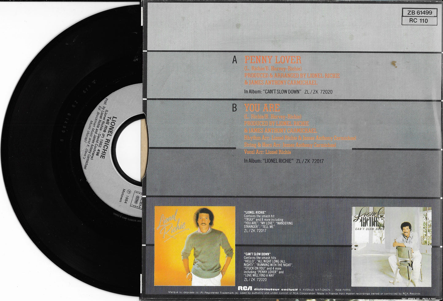 LIONEL RICHIE - Penny Lover (Special Re-Mix Version)