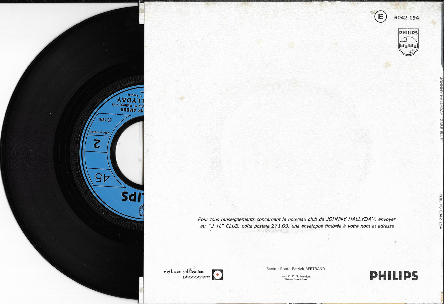 JOHNNY HALLYDAY - Gabrielle