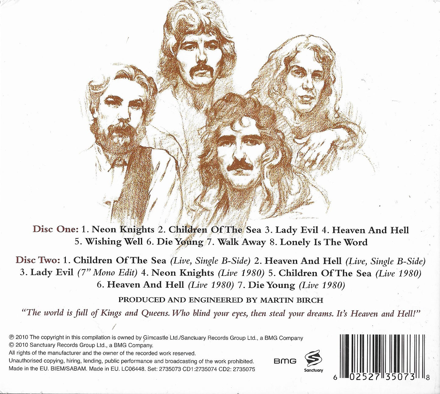 BLACK SABBATH - Heaven And Hell (Deluxe Expanded Version Digipack)