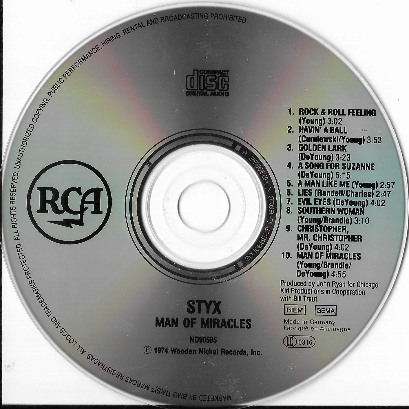 STYX - Man Of Miracles