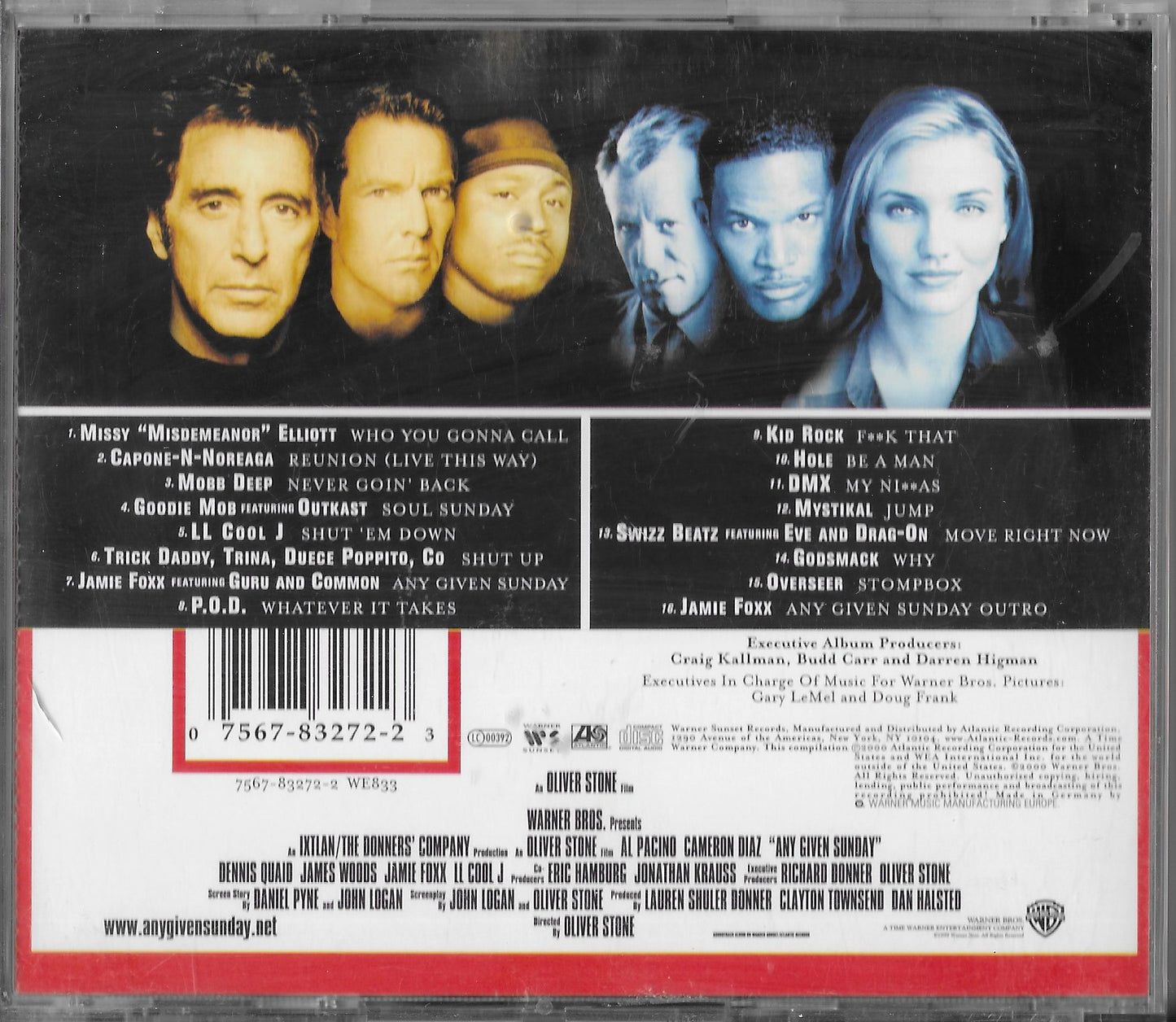 ANY GIVEN SUNDAY - Music From And Inspired By The Motion Picture