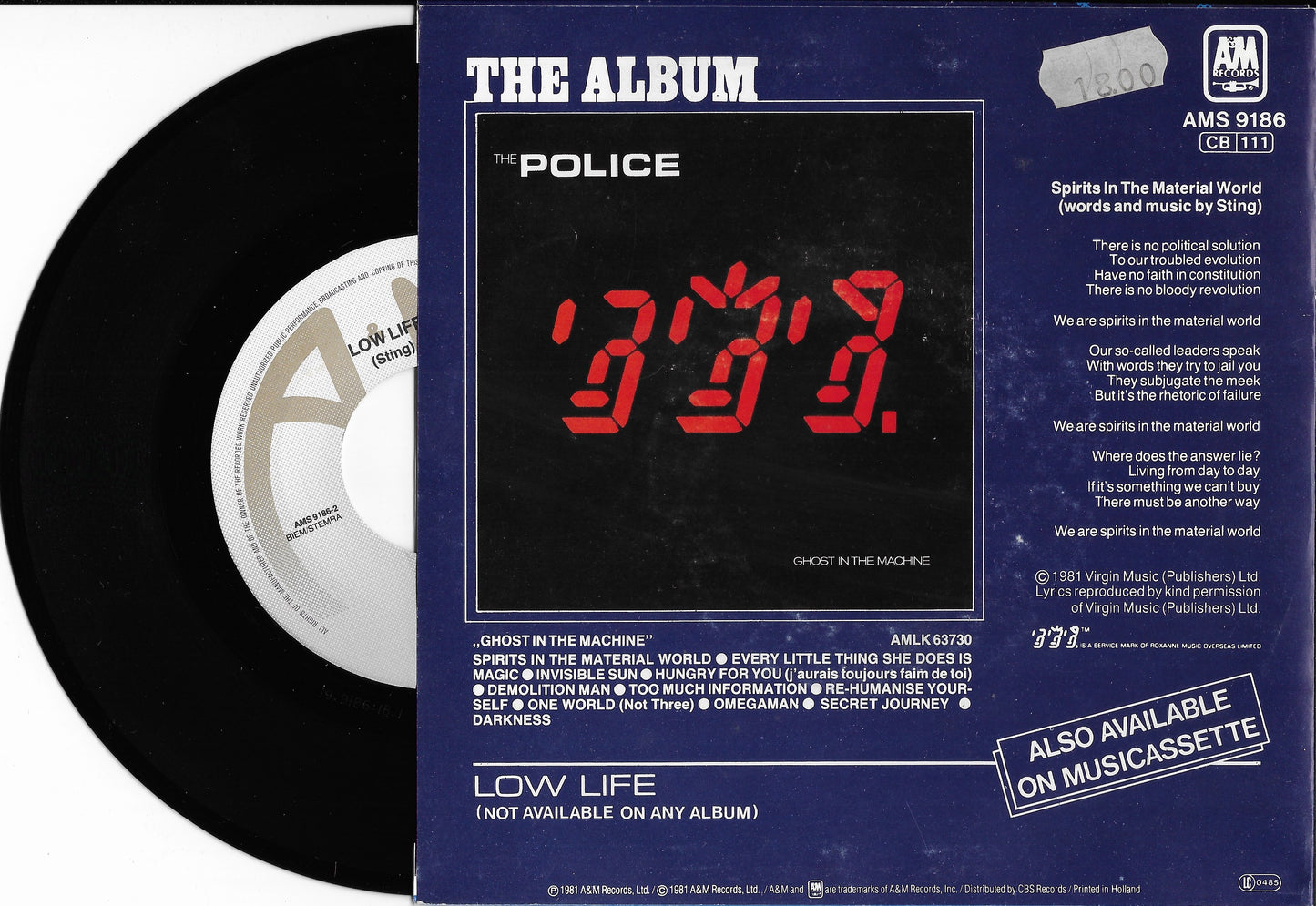 THE POLICE - Spirits In The Material World