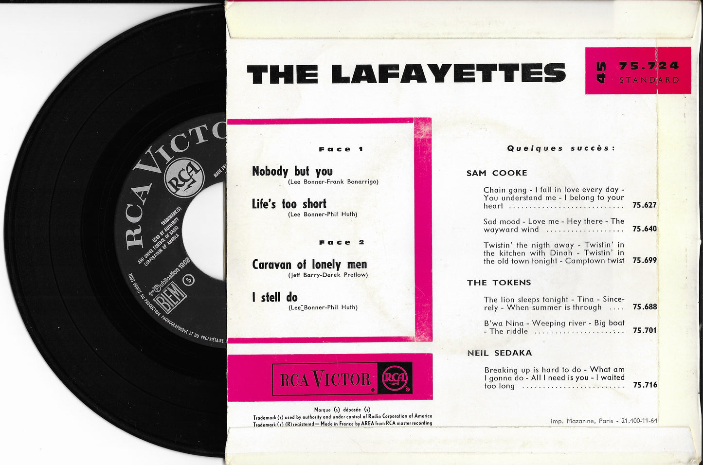 THE LAFAYETTES - Nobody But You
