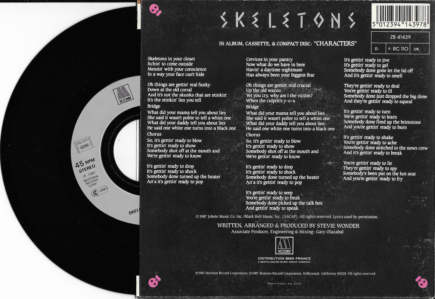 STEVIE WONDER - Skeletons