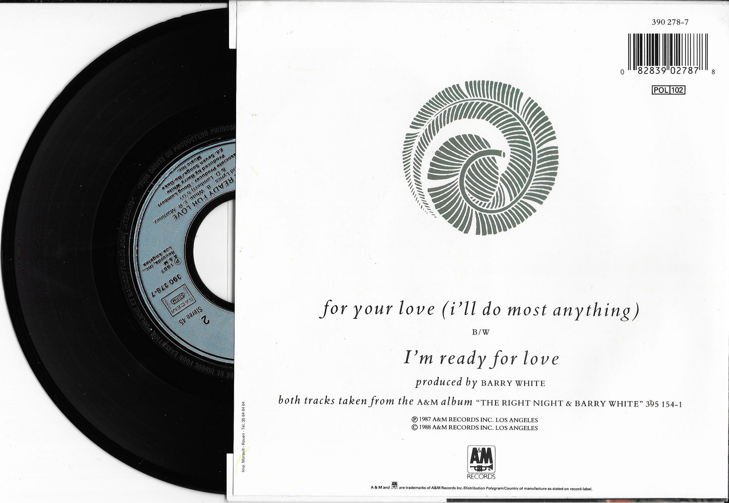 BARRY WHITE - For Your Love (I'll Do Most Anything)