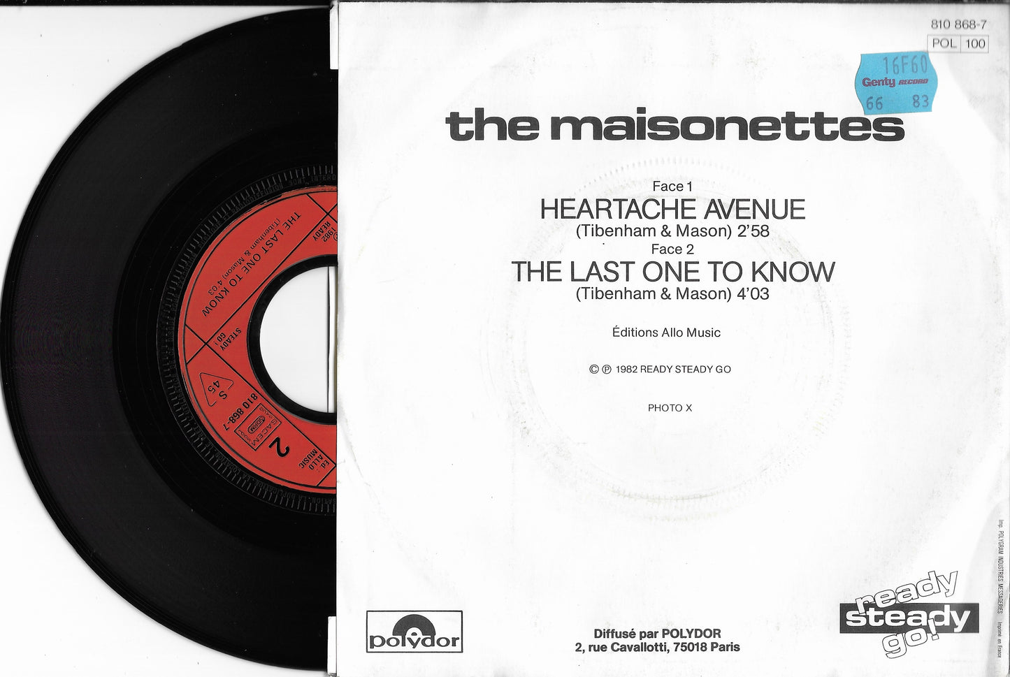 THE MAISONETTES - Heartache Avenue
