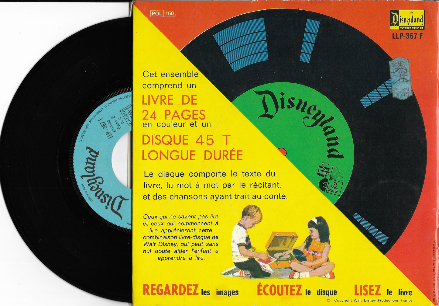 ROGER CAREL, DOMINIQUE POULAIN - Les Aventures De Bernard Et Bianca (livre-disque)