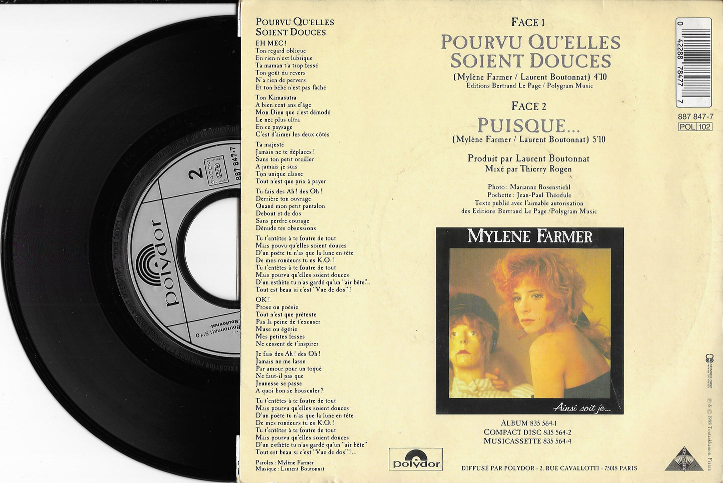 MYLENE FARMER - Pourvu qu'elles soient douces