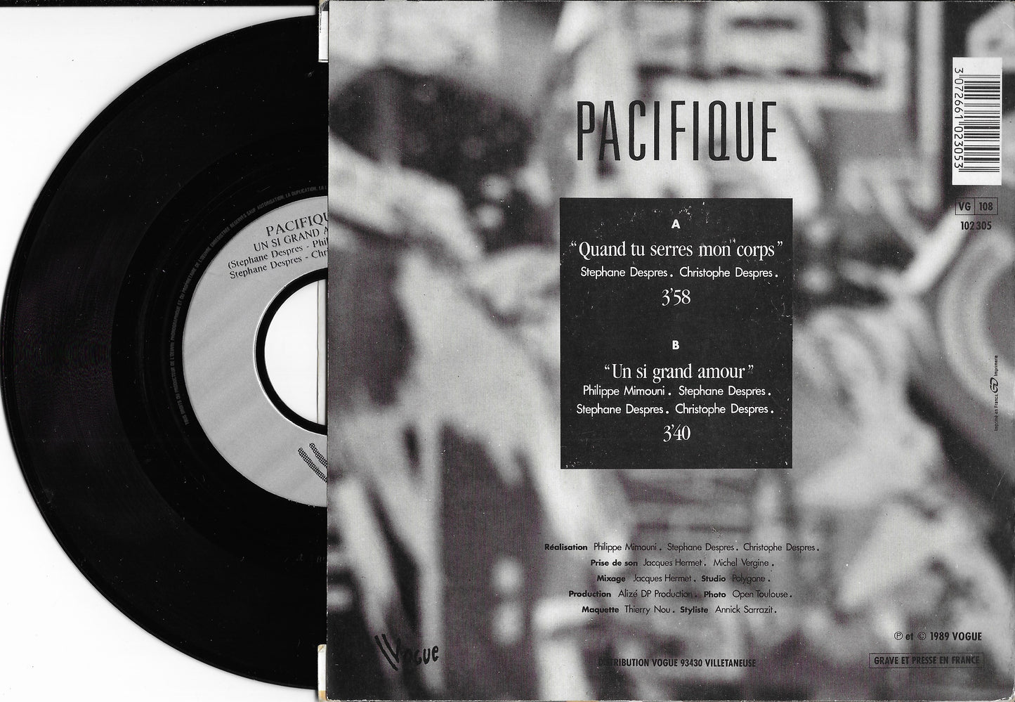 PACIFIQUE - Quand Tu Serres Mon Corps