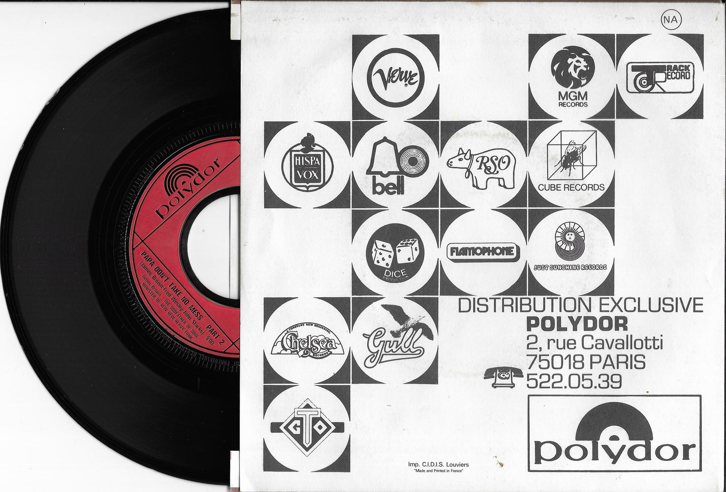 JAMES BROWN - Papa Don't Take No Mess