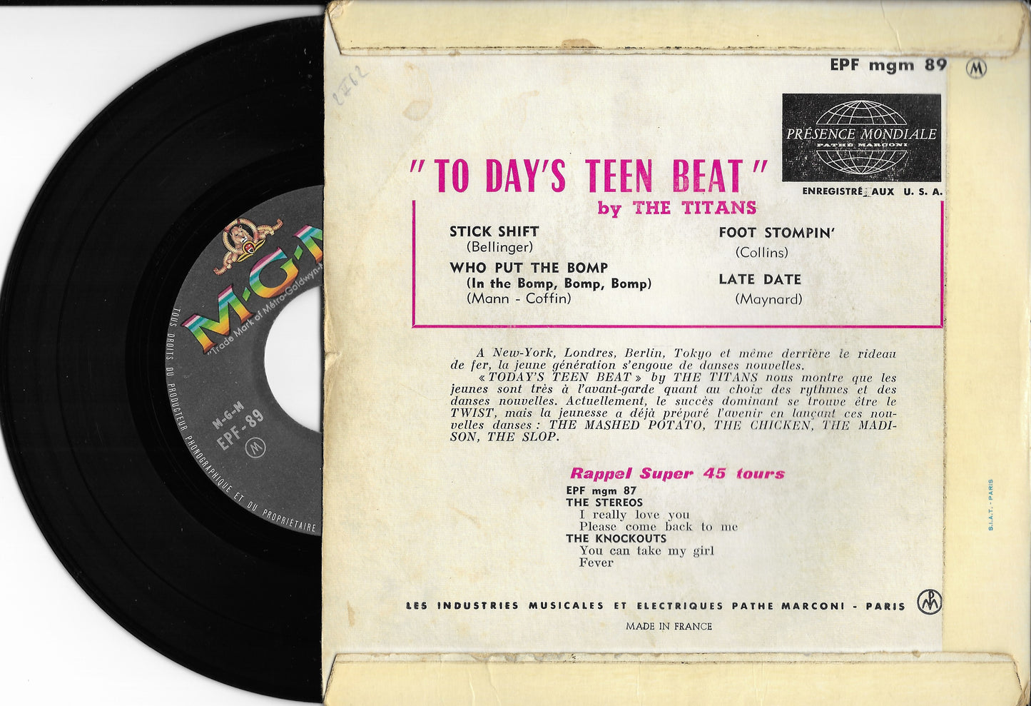 THE TITANS - Today's Teen Beat