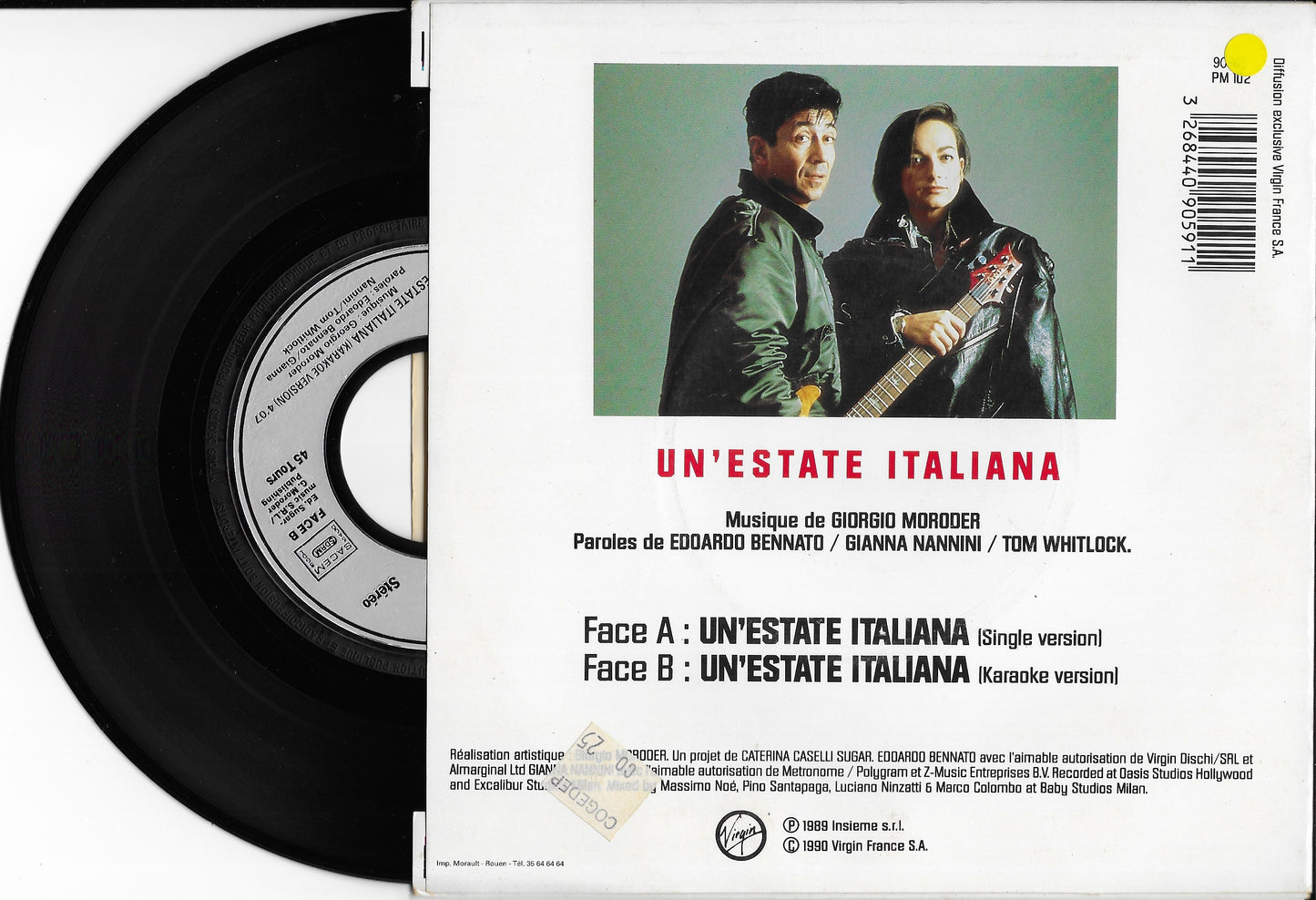 EDOARDO BENNATO, GIANNA NANNINI - Un'Estate Italiana