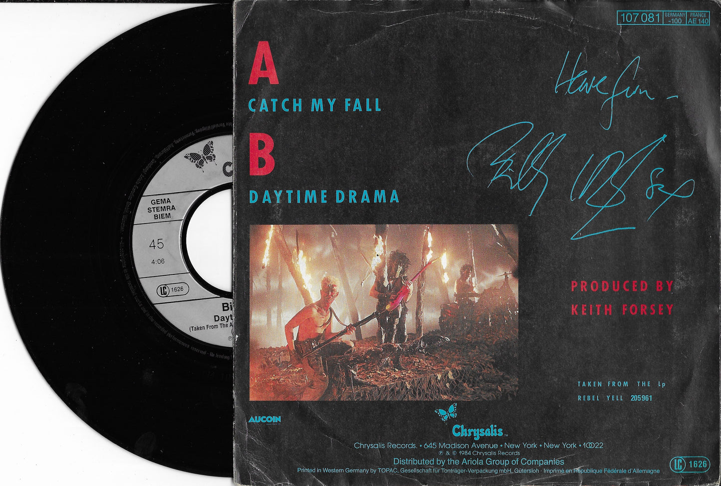 BILLY IDOL - Catch My Fall