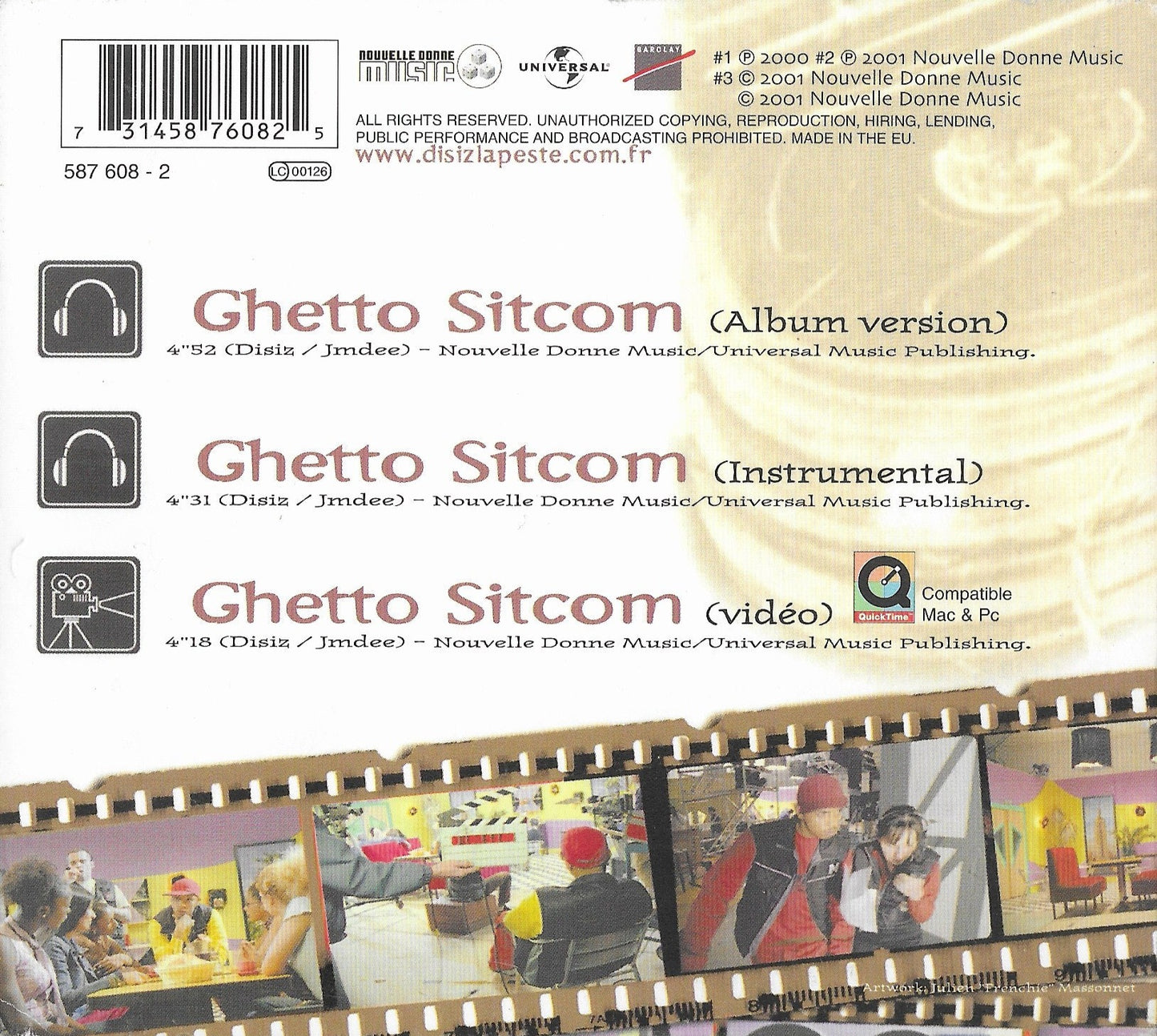 DISIZ LA PESTE - Ghetto Sitcom (CD Single Digipack)