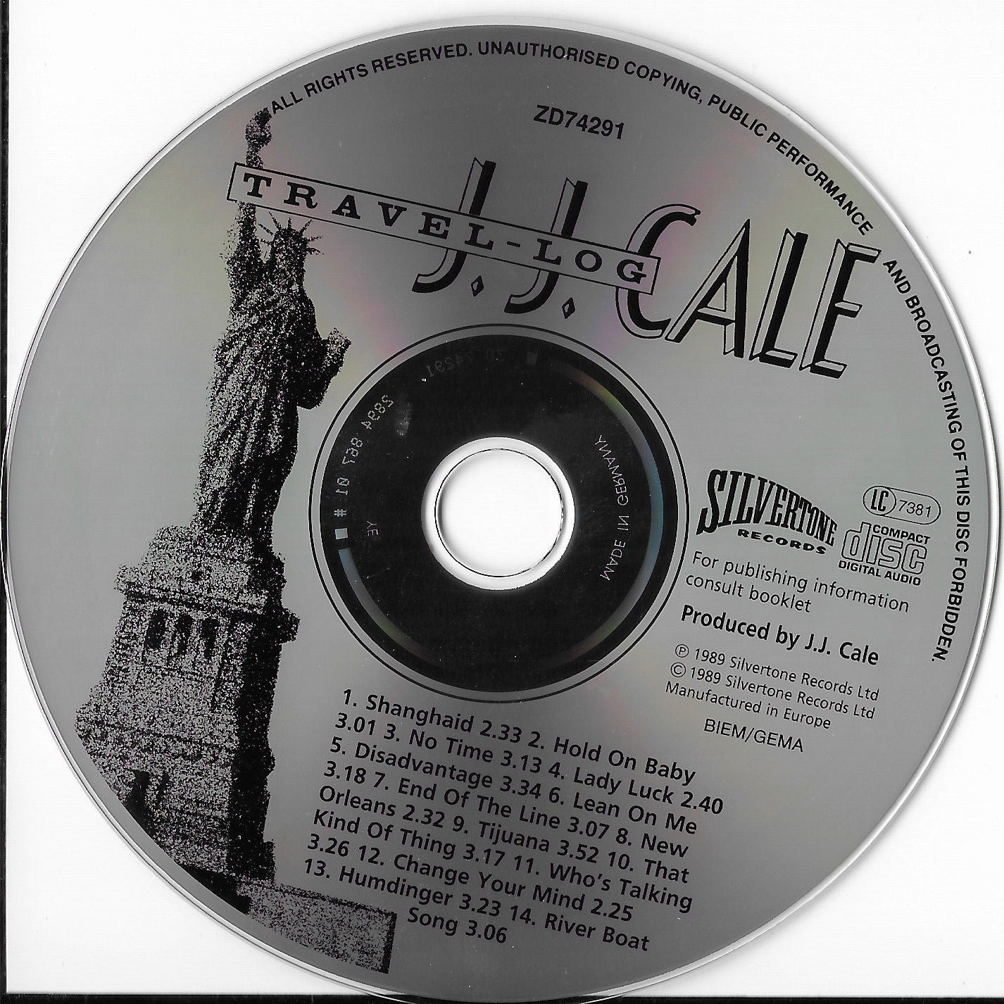 J.J. CALE - Travel-Log