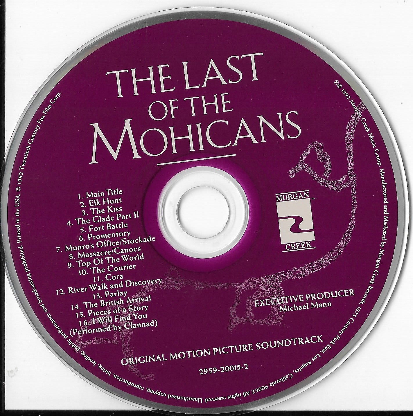 TREVOR JONES, RANDY EDLMAN - The Last Of The Mohicans (Original Motion Picture Soundtrack)