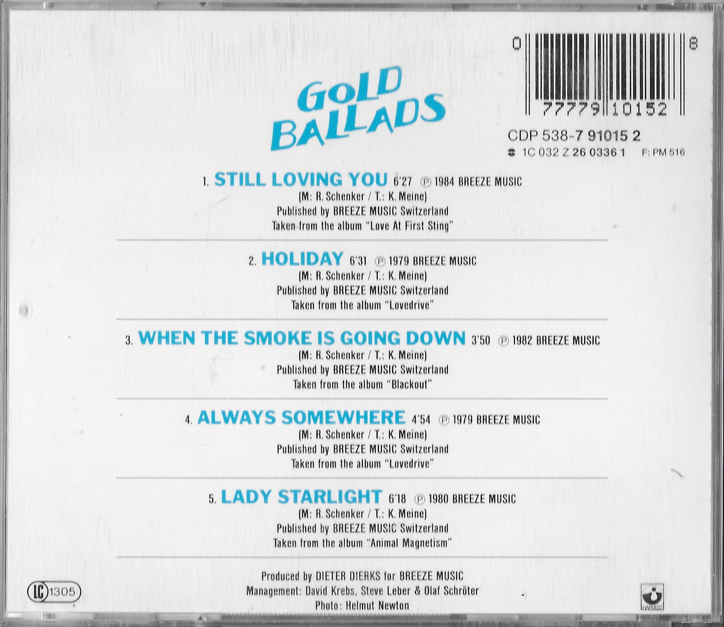 SCORPIONS - Gold Ballads
