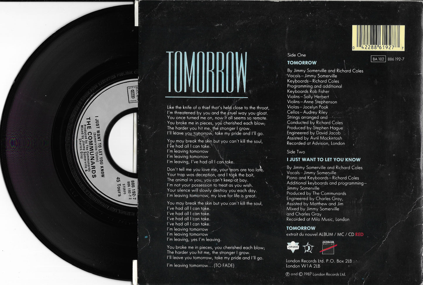 THE COMMUNARDS - Tomorrow