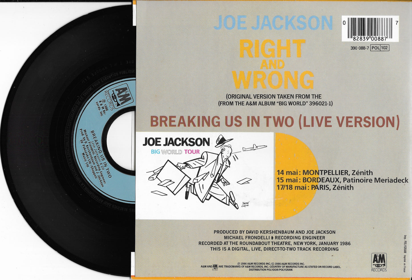 JOE JACKSON - Right And Wrong
