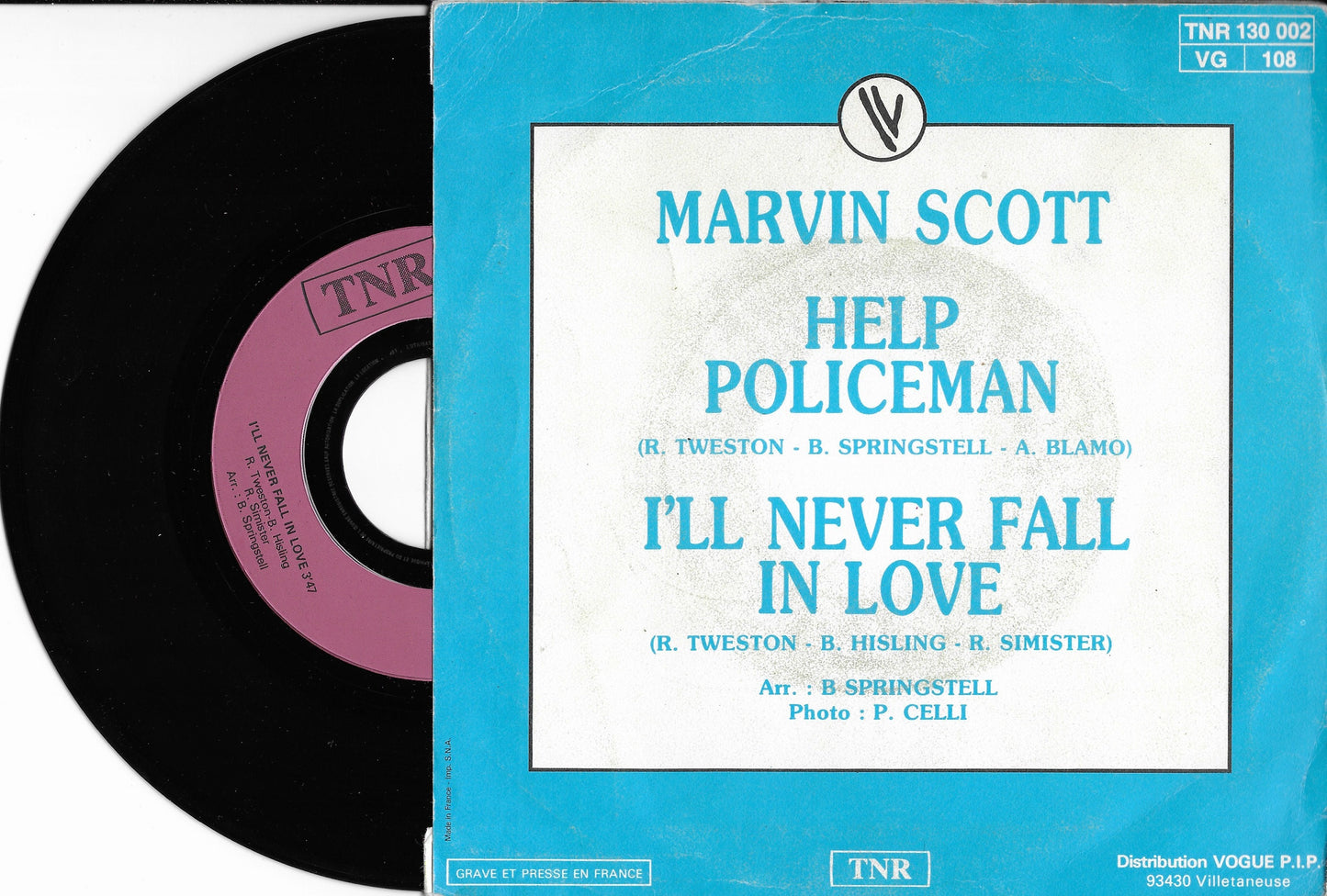 MARVIN SCOTT - Help Policeman / I'll Never Fall In Love
