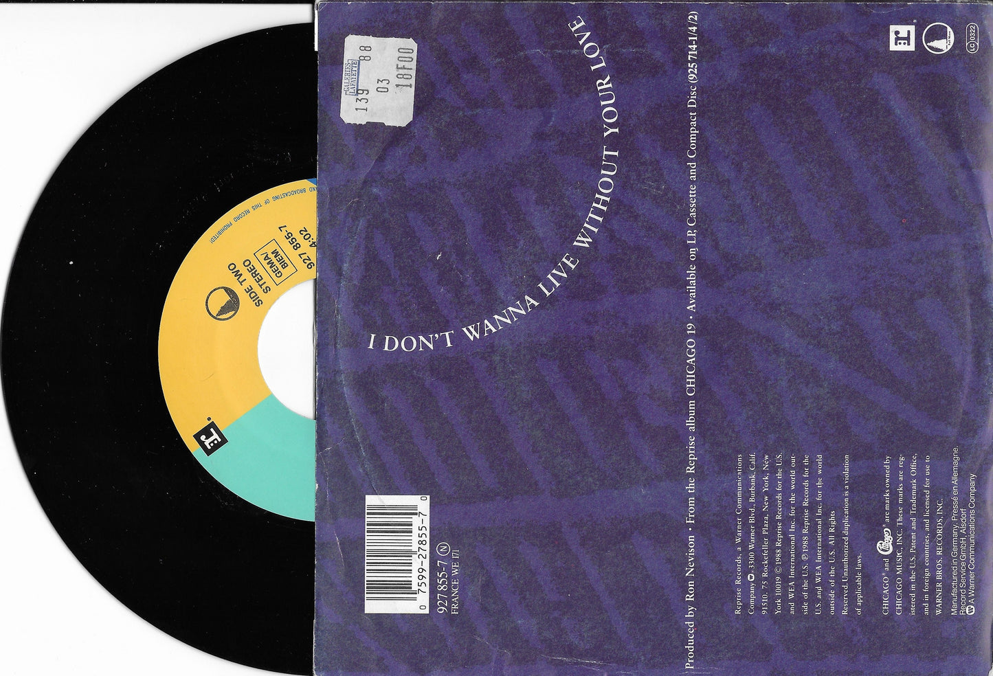 CHICAGO - I don't Wanna Live Without Your Love