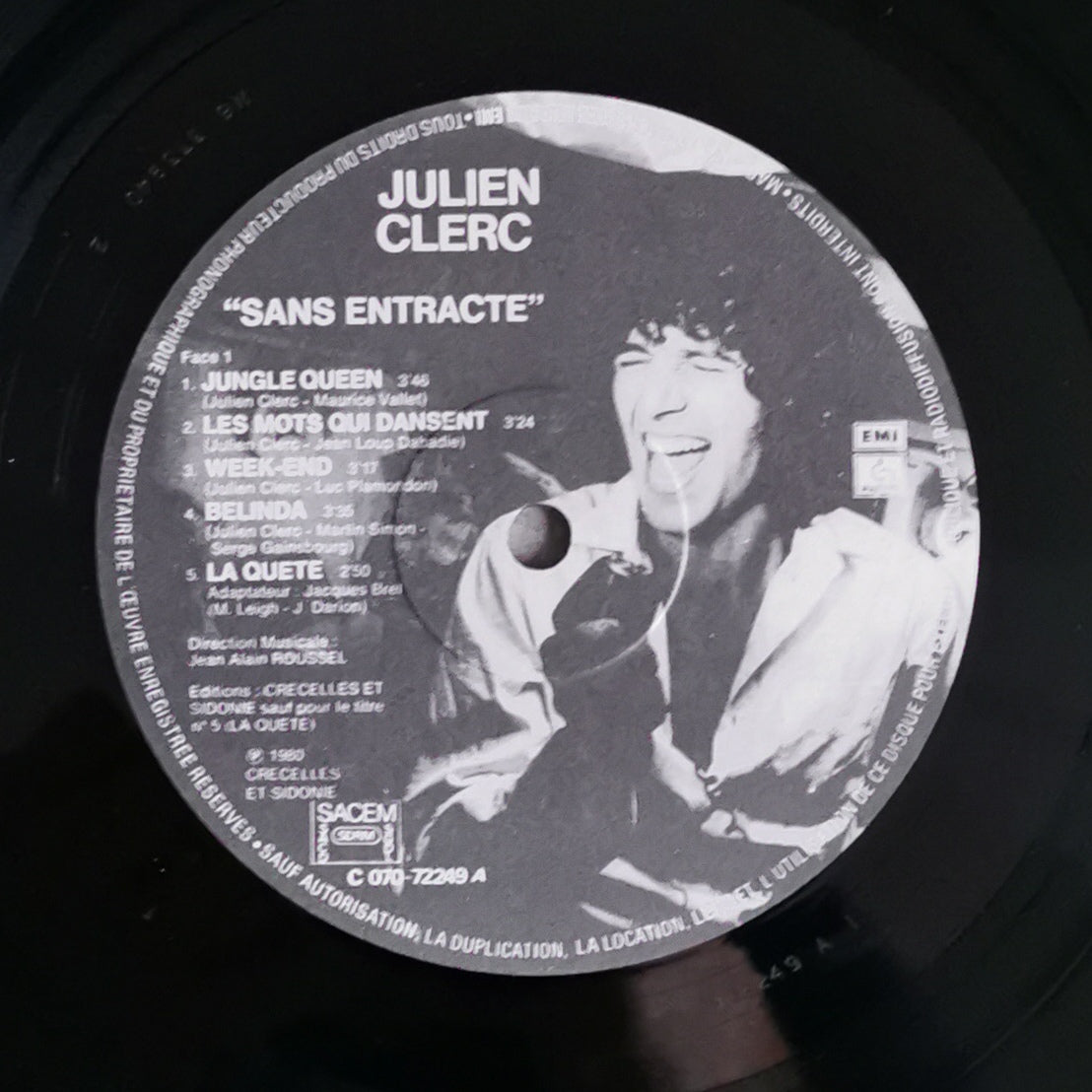 JULIEN CLERC - SANS ENTRACTE