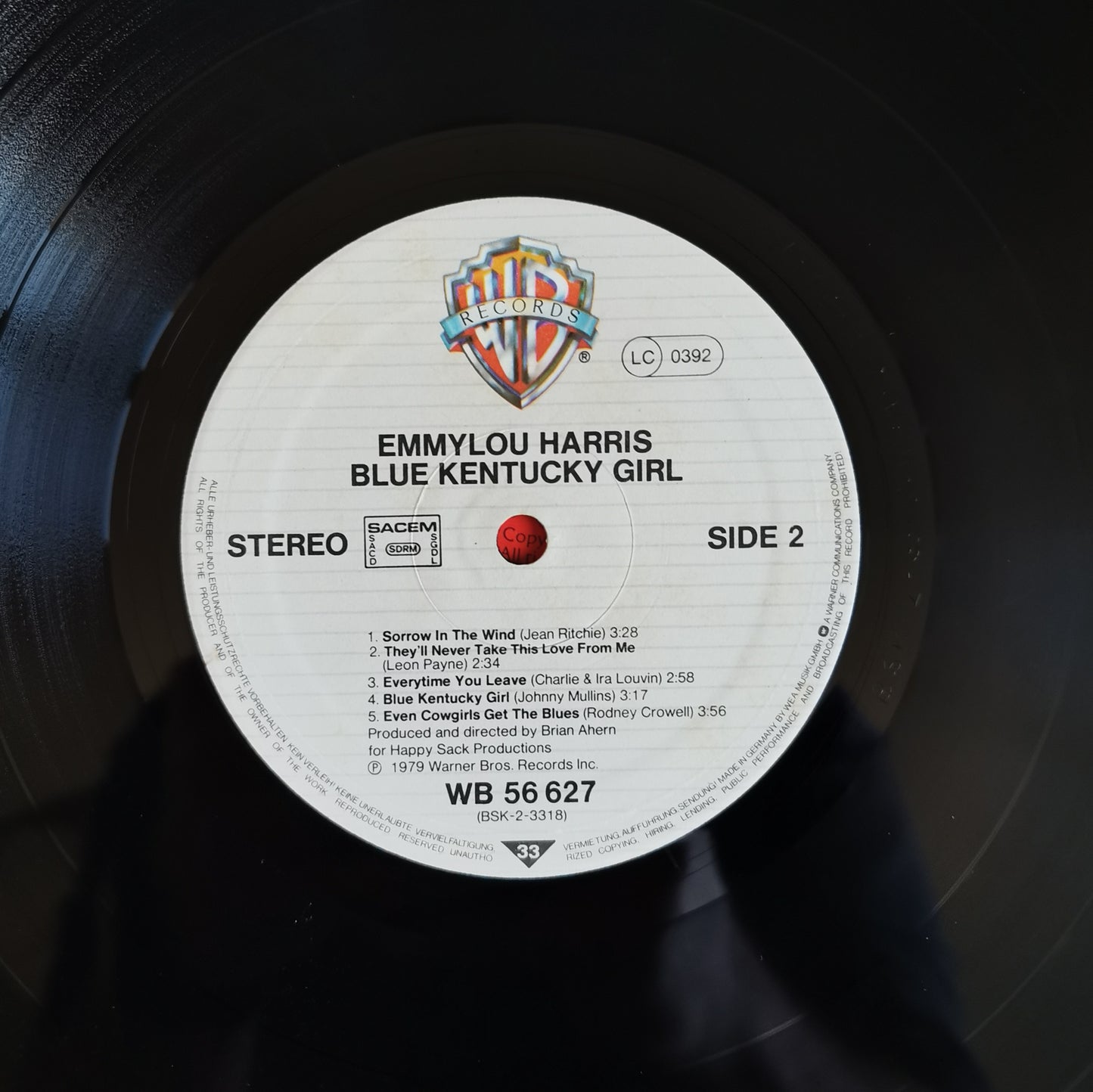 EMMYLOU HARRIS - Blue Kentucky Girl