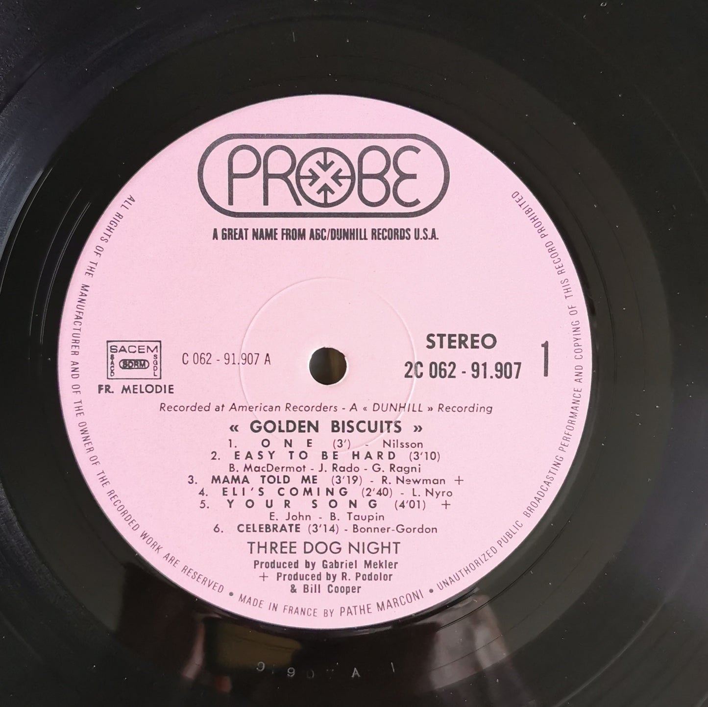 THREE DOG NIGHT - Golden Bisquits
