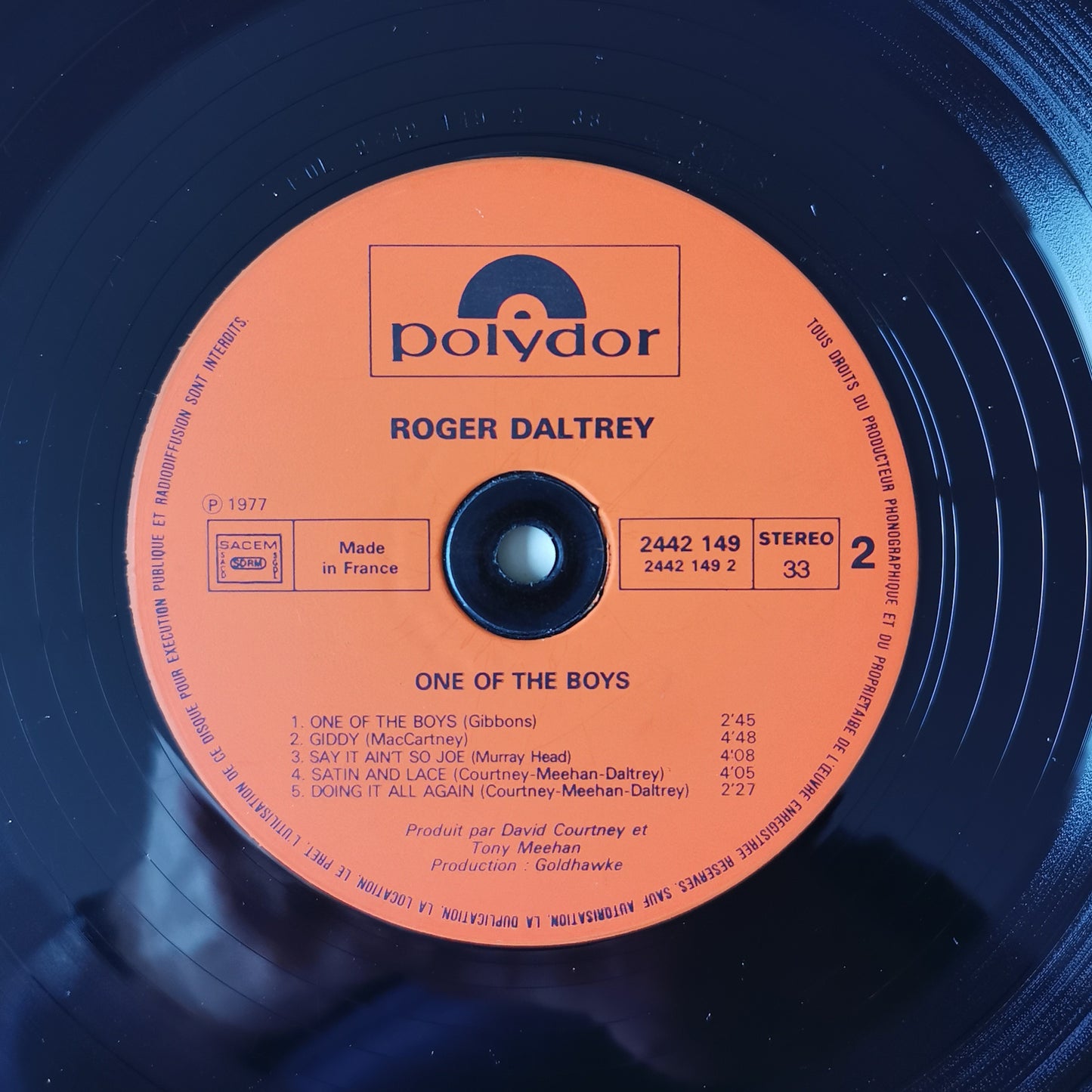 ROGER DALTREY - One Of The Boys