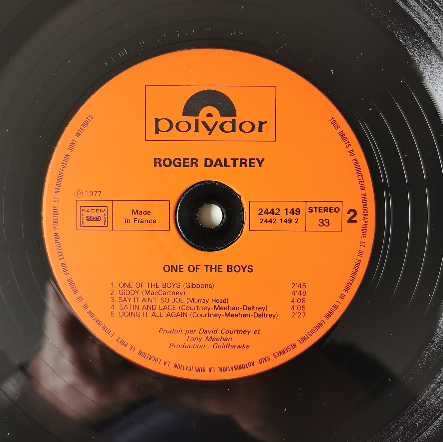 ROGER DALTREY - One Of The Boys