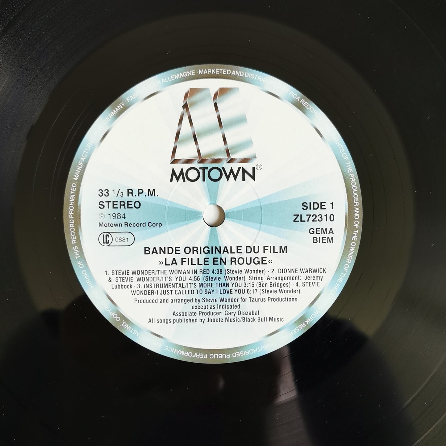 STEVIE WONDER - La Fille En Rouge (Bande Originale Du Film)