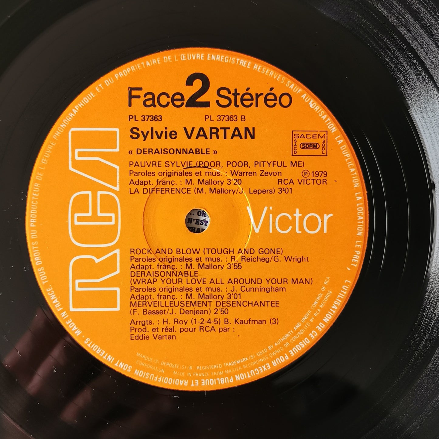 SYLVIE VARTAN - Déraisonnable