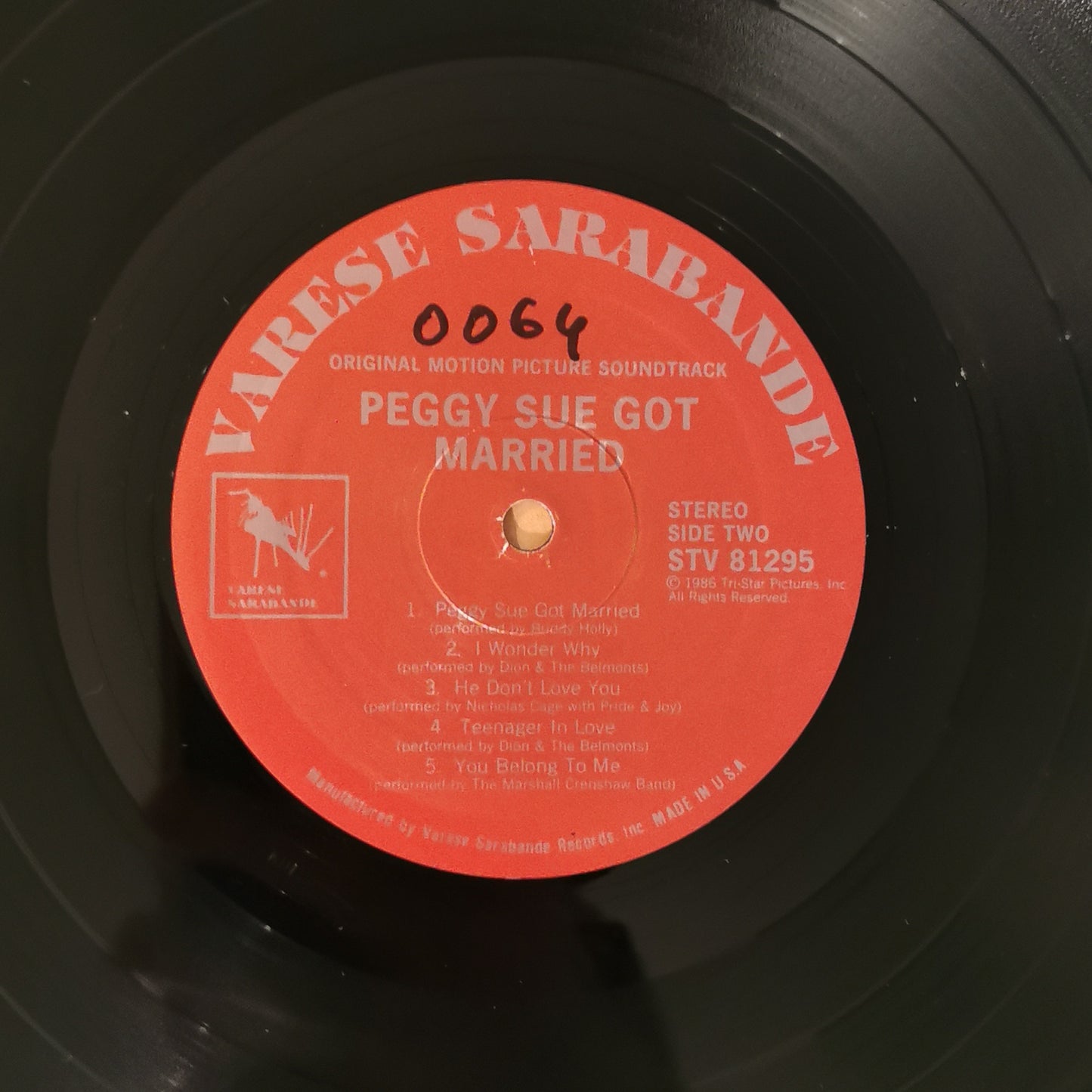 JOHN BARRY - Peggy Sue Got Married: Original Motion Picture Soundtrack