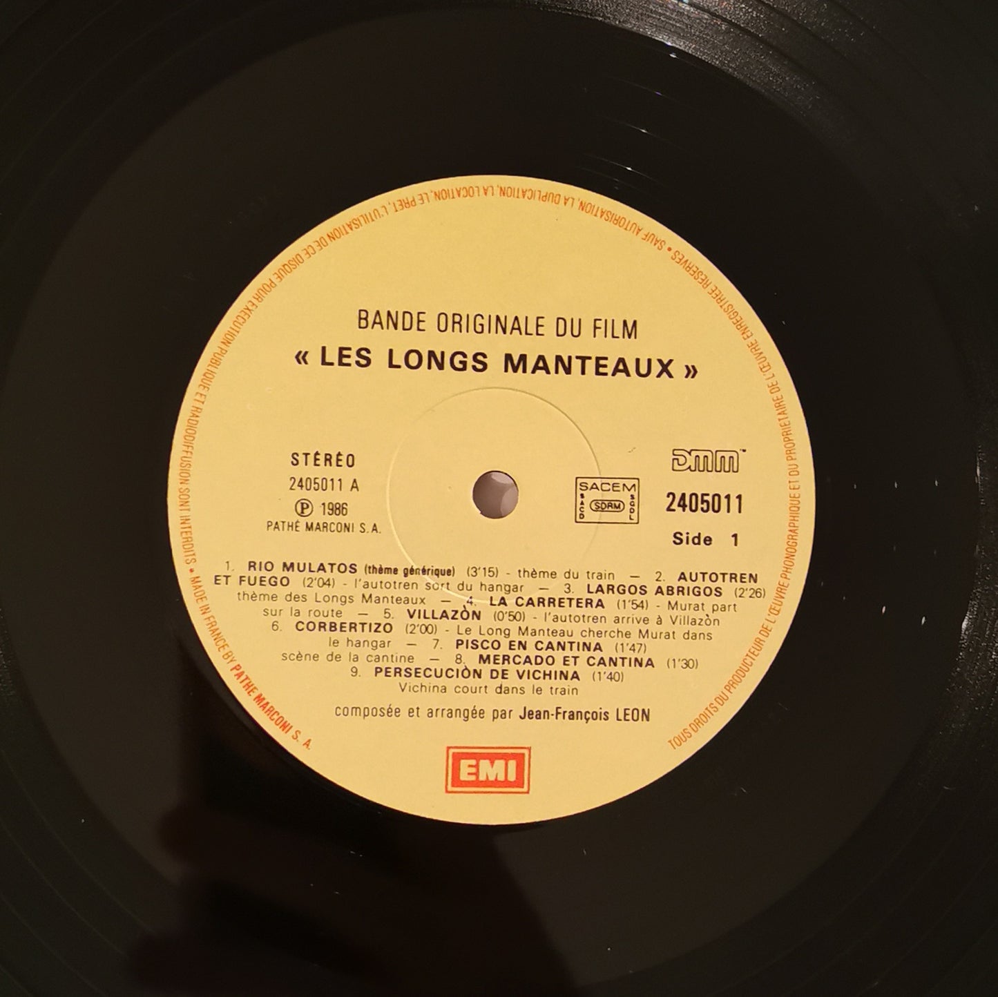 JEAN FRANCOIS LEON - Les Longs Manteaux, Bande Originale Du Film