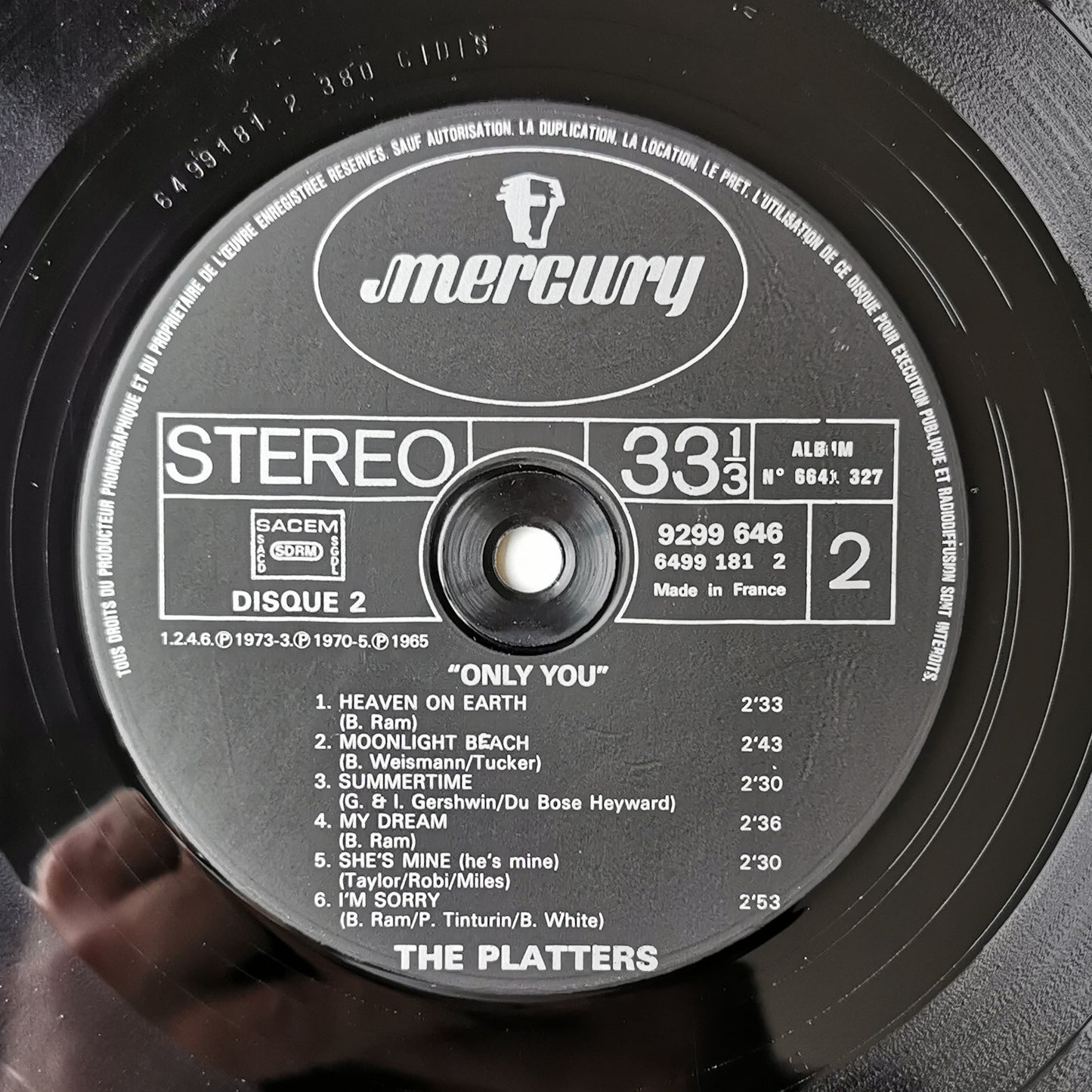 THE PLATTERS - Only You