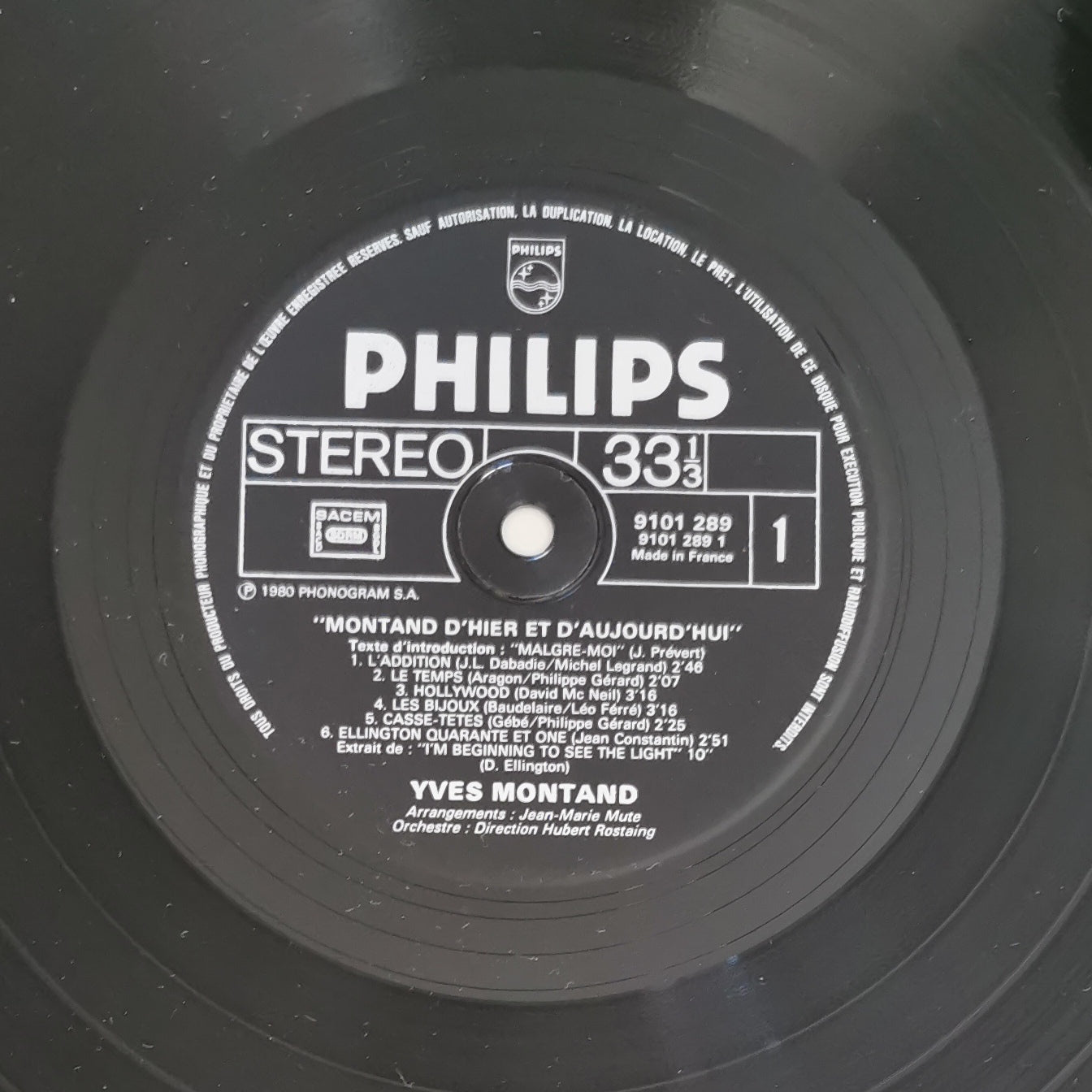 YVES MONTAND - Montand D'hier Et D'aujourd'hui