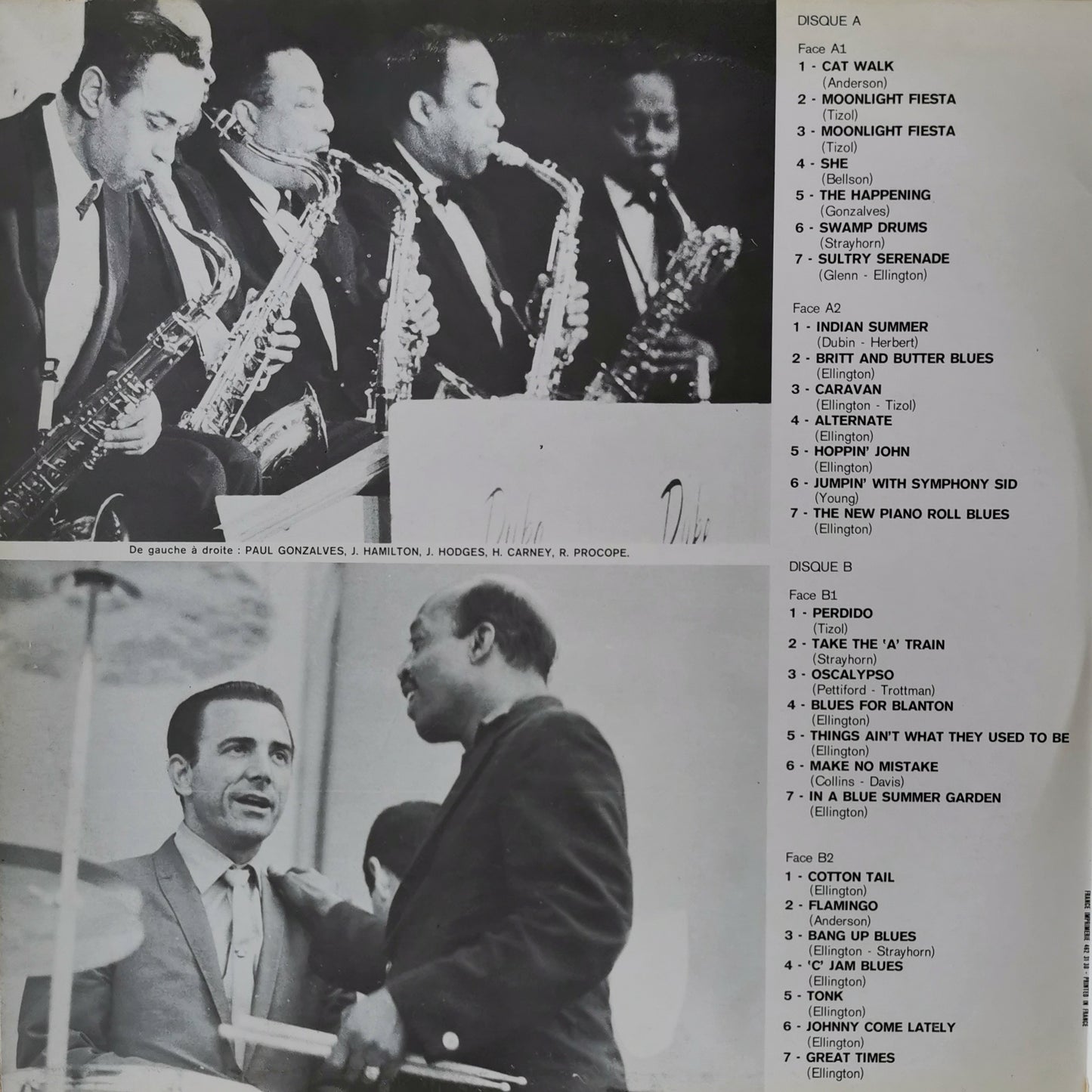 DUKE ELLINGTON - Duke Ellington And The Ellingtonians