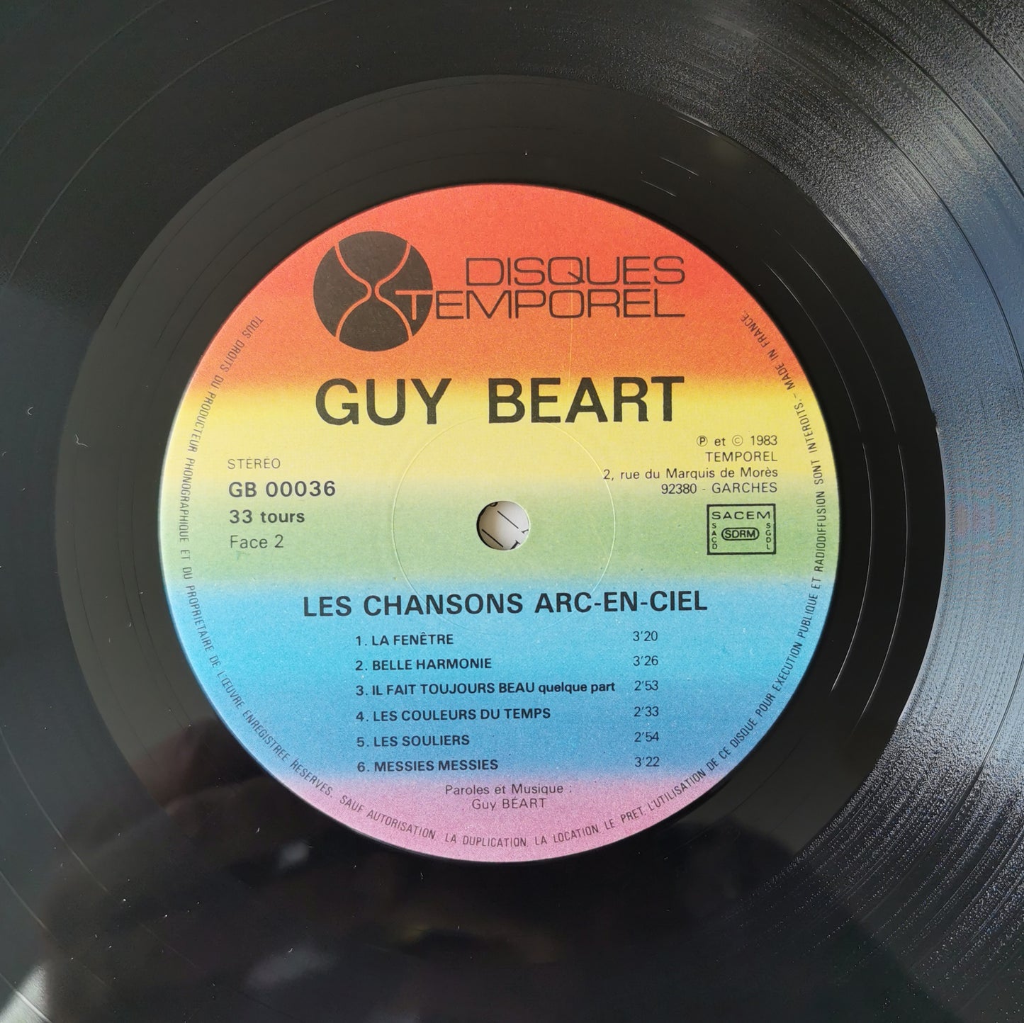 GUY BEART - Les Chansons Arc-En-Ciel (Contrebandier Du Ciel)